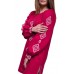Embroidered Dress "Cherry Rhombs"